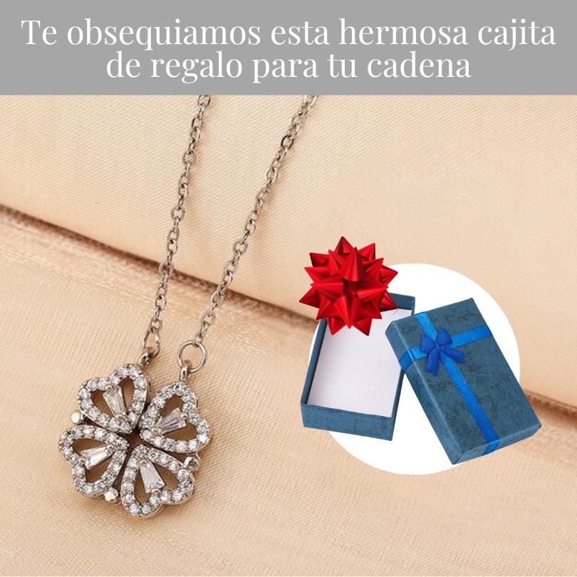 Collar 2 en 1 - Trebol y Corazones